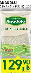 TARIM KREDİ ANADOLU OSMANCIK PİRİNÇ 2,5 KG fiyat ve kampanya bilgisi